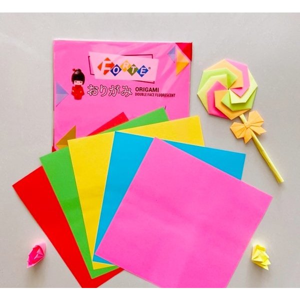 

Origami Double Side Forte Kertas Origami Lipat 2 Sisi Warna Timbal Balik