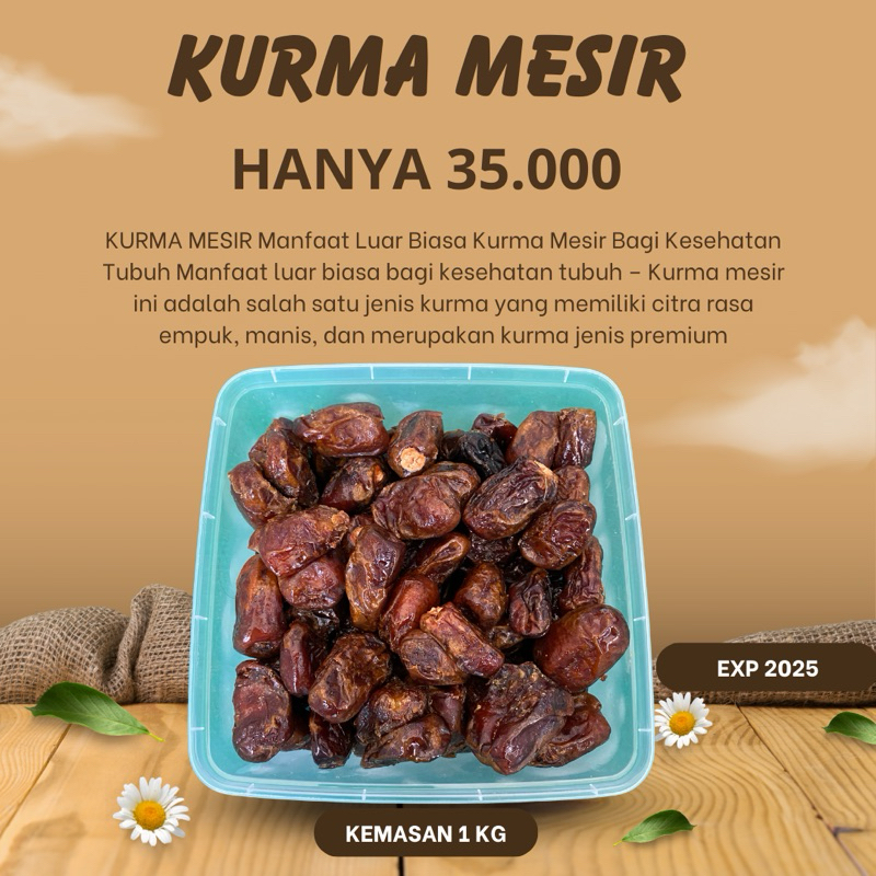 

Kurma Mesir Golden 1 Kg