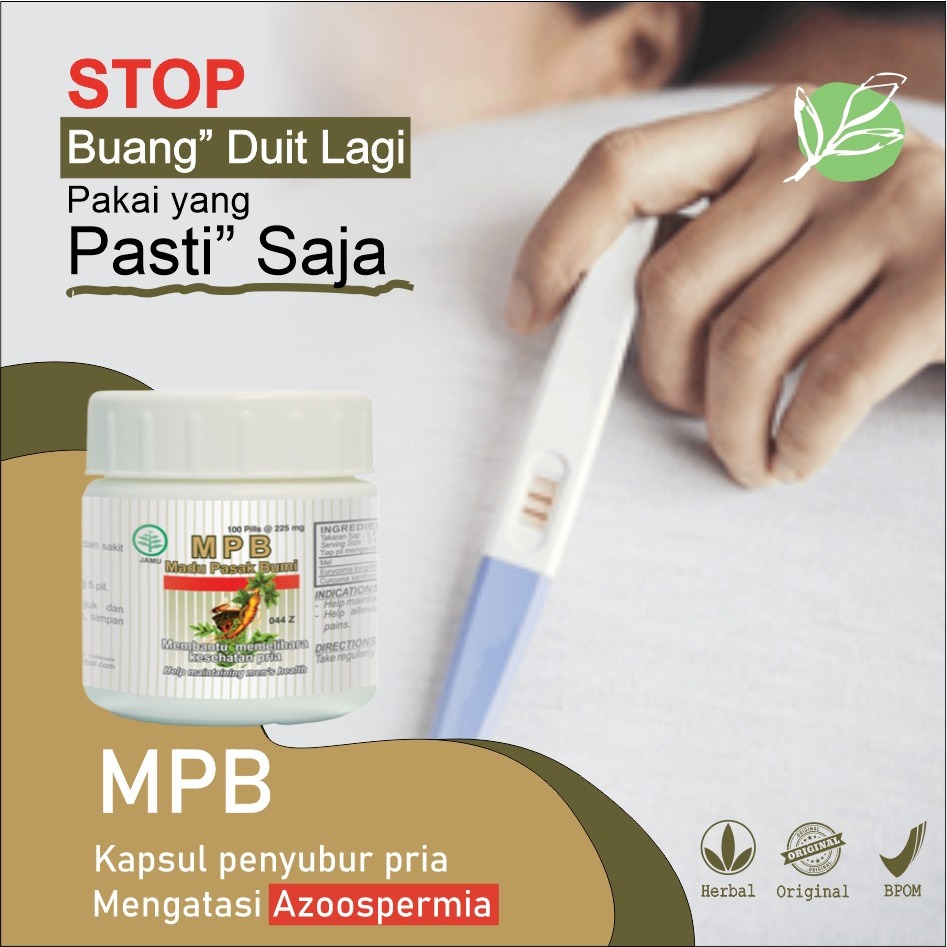 ORIGINAL Obat Jamu Herbal Kuat Pria Kapsul Madu Pasak Bumi Obat Kesuburan, Penambah Jumlah Sperma, P