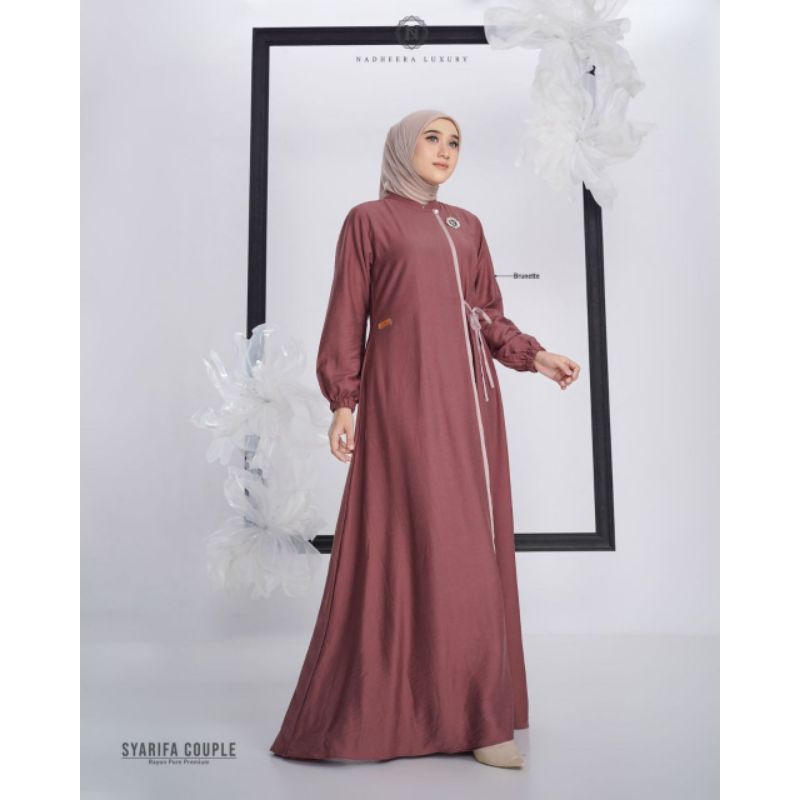 SYARIFA DRESS BY NADHEERA LUXURY✅GAMIS COUPLE MOM AND KIDS TERBARU BISA COD✅MURAH ✅✅
