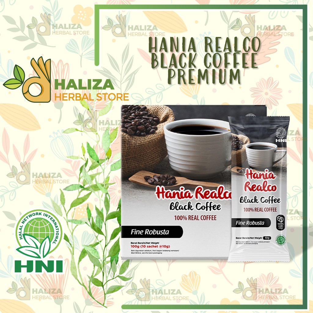 

100% Kopi Bubuk Robusta || Hania Realco Black Coffe HNI-HPAI