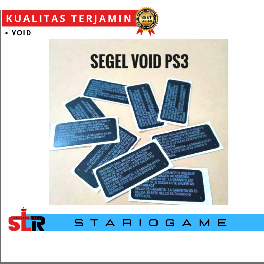 SEGEL VOID PS3 SEGEL VOID MESIN PS3 SLIM FAT SUPER SLIM STIKER VOID PLAYSTATION