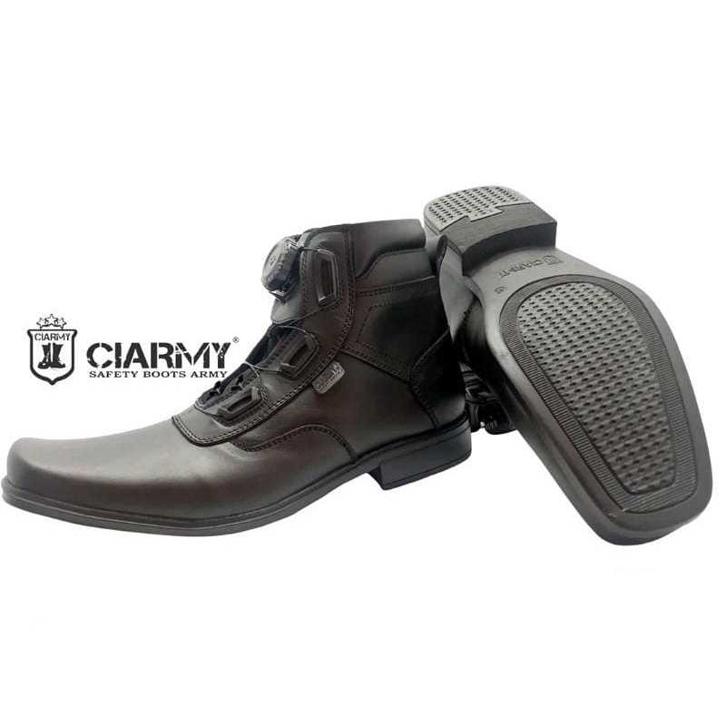 Sepatu PDH Tali Putar Pakai Ressleting Ciarmy C-102
