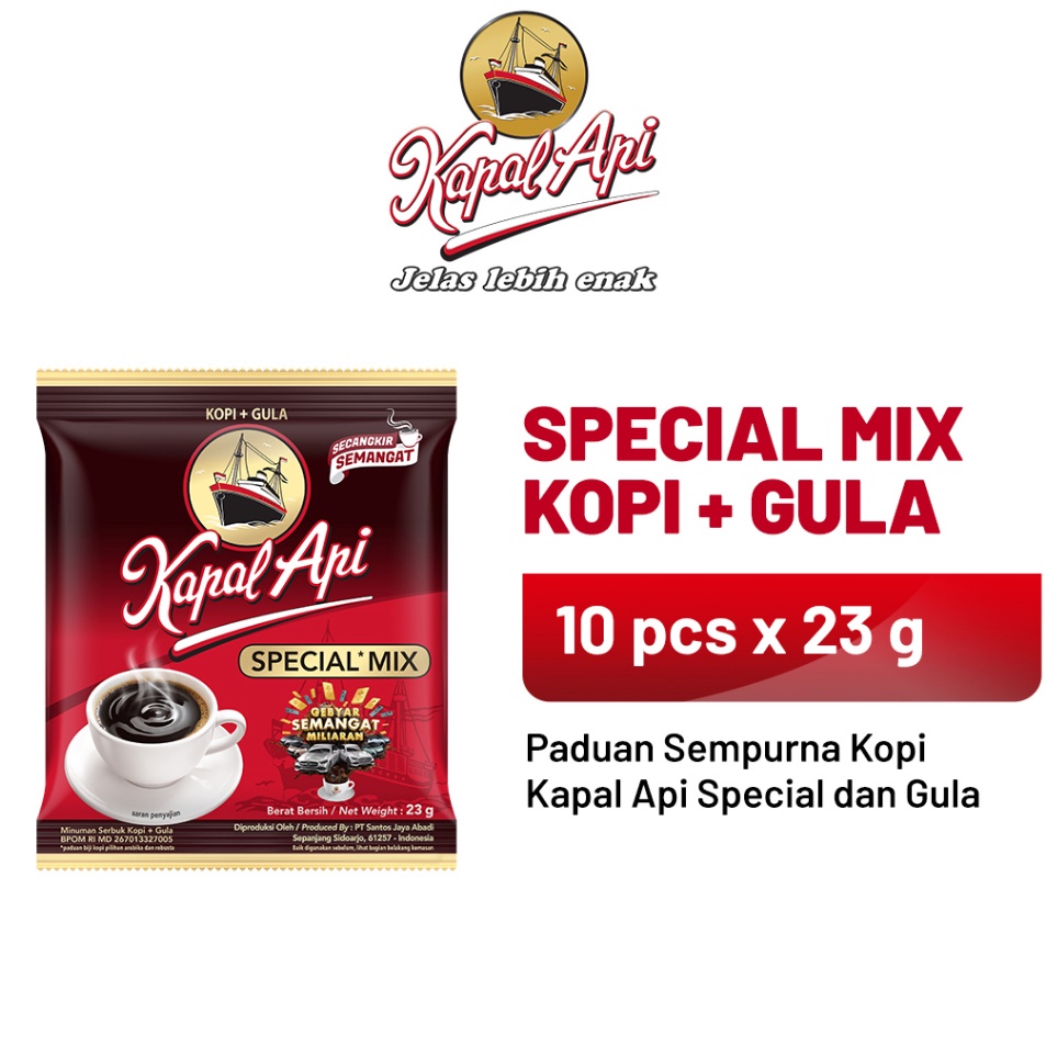 

XNPQ9837 Terlaku... KAPAL API Special Mix 1 Renteng (10 x 23 gr)