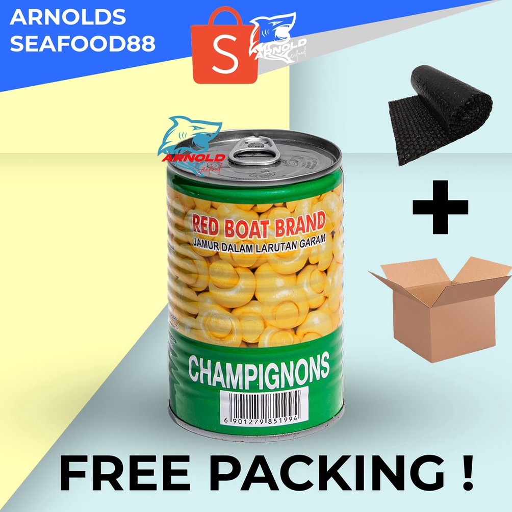 

Disk0n jamur kancing red boat 425gr / Red Boat mushroom ( packing) Only today