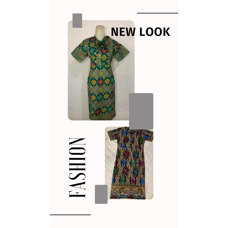 Atasan Batik Tunik Motif Songket Wanita Terbaru Batik Pekalongan