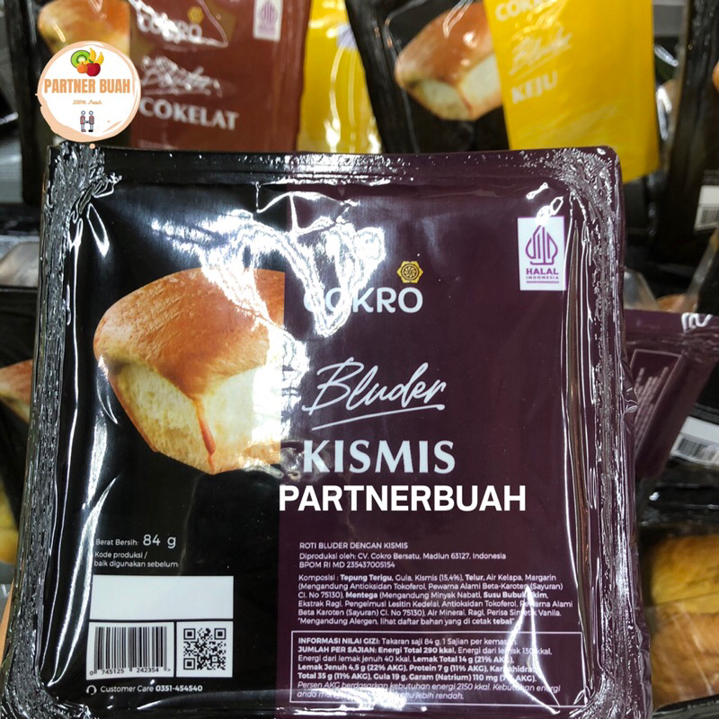 

Roti Bluder Cokro Kismis / Pack