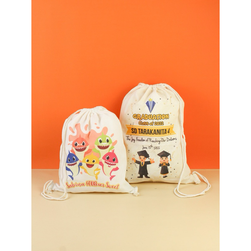 Tas Serut Stringbag Blacu Custom Desain