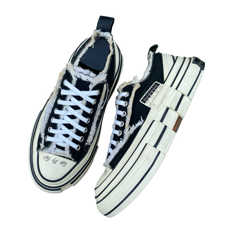 xvessel g.o.p low black sneakers