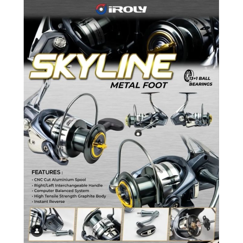 Reel Spinning Iroly Skyline SW 1000~6000 Power Handle