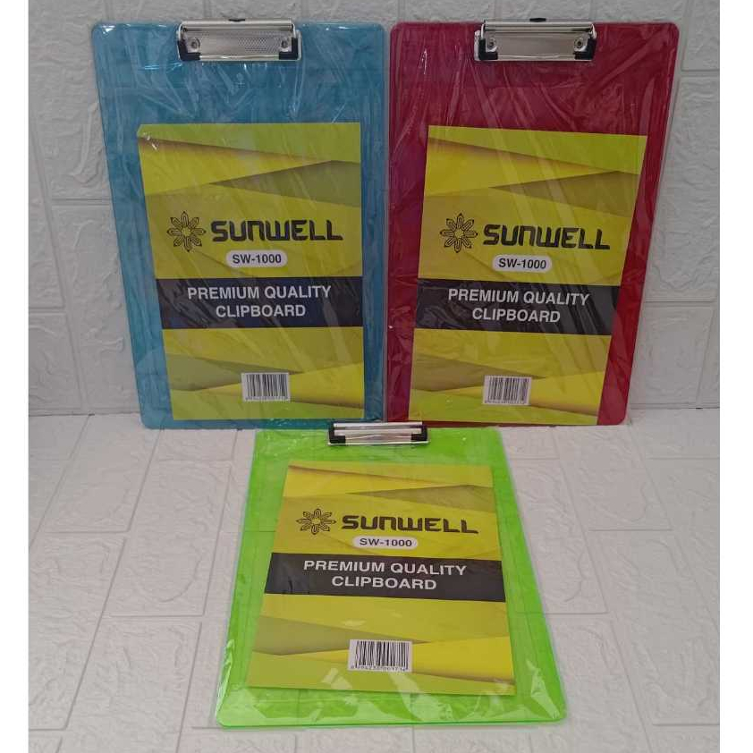 

Papan Ujian / Papan Dada / Papan Jalan / Clipboard Plastik SUNWELL