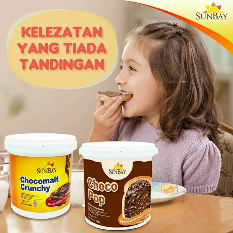 

Grosir Sunbay Cokelat Olesan crunchy 1 dus isi 12 Kg