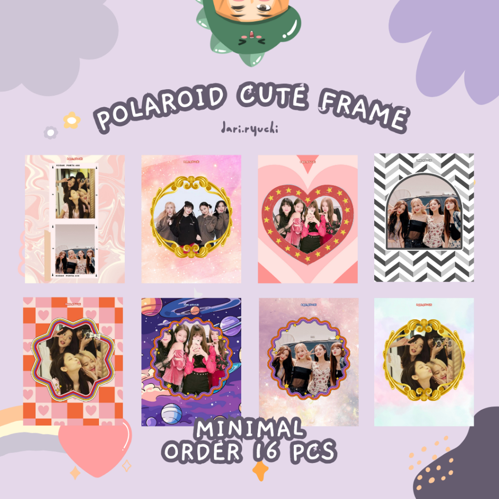 POLAROID STRIP | PHOTOSTRIP | PHOTOBOOTH CUTE FRAME