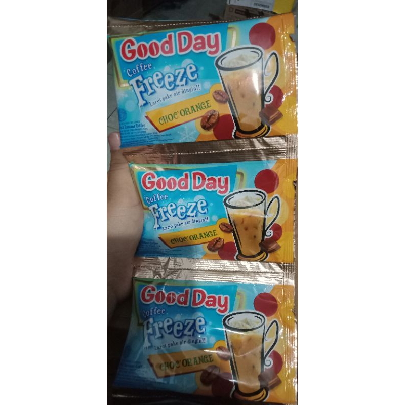 

Good Day Freeze Choc'Orange 1 Renteng isi 10 Sachet