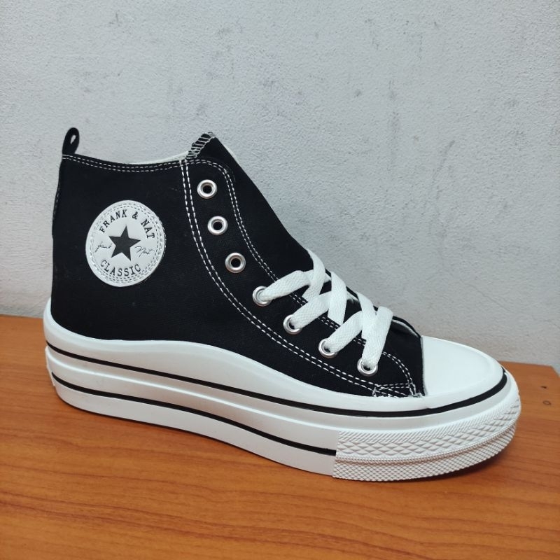 sepatu sekolah frank & nat (f&n) 639-1 hitam 37-41