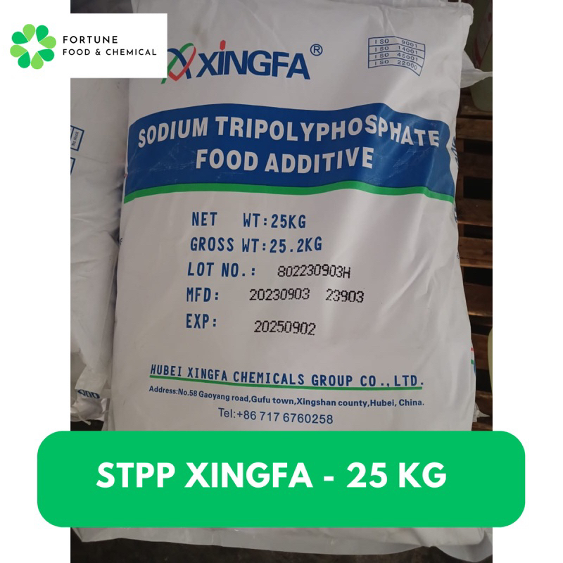 

STPP Food Grade Xingfa Halal / Pengenyal Bakso, Mie, Dimsum, dll / 25 kg