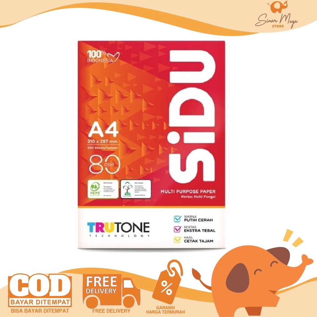 

12.12 Flash Sale SIDU Sinar Dunia A4 80gr Kertas Print/Fotocopy A4 80gr grosir