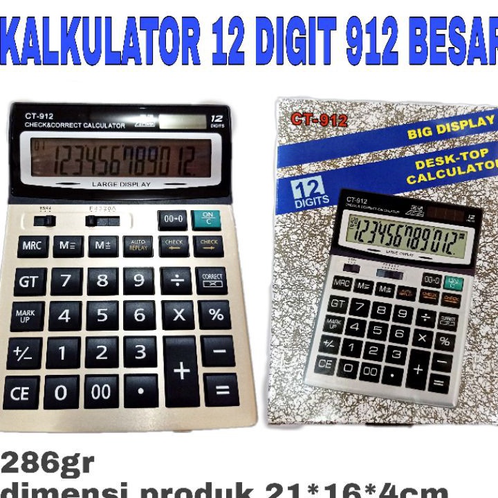 

Kirim Sekarang KALKULATOR 912 BESAR
