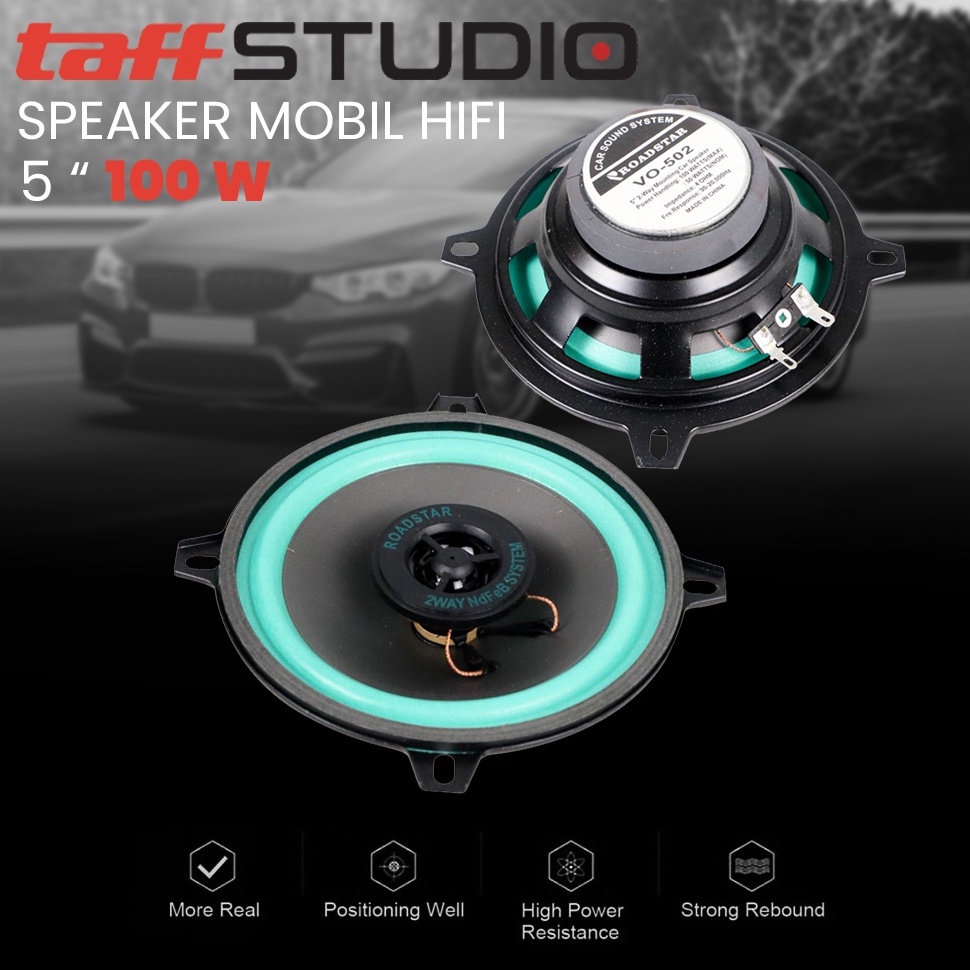 Terlaris.. ROADSTAR Speaker Subwoofer Mobil HiFi 4, 5, 6.5 Inch 100W 160W Speaker Mobil FPT