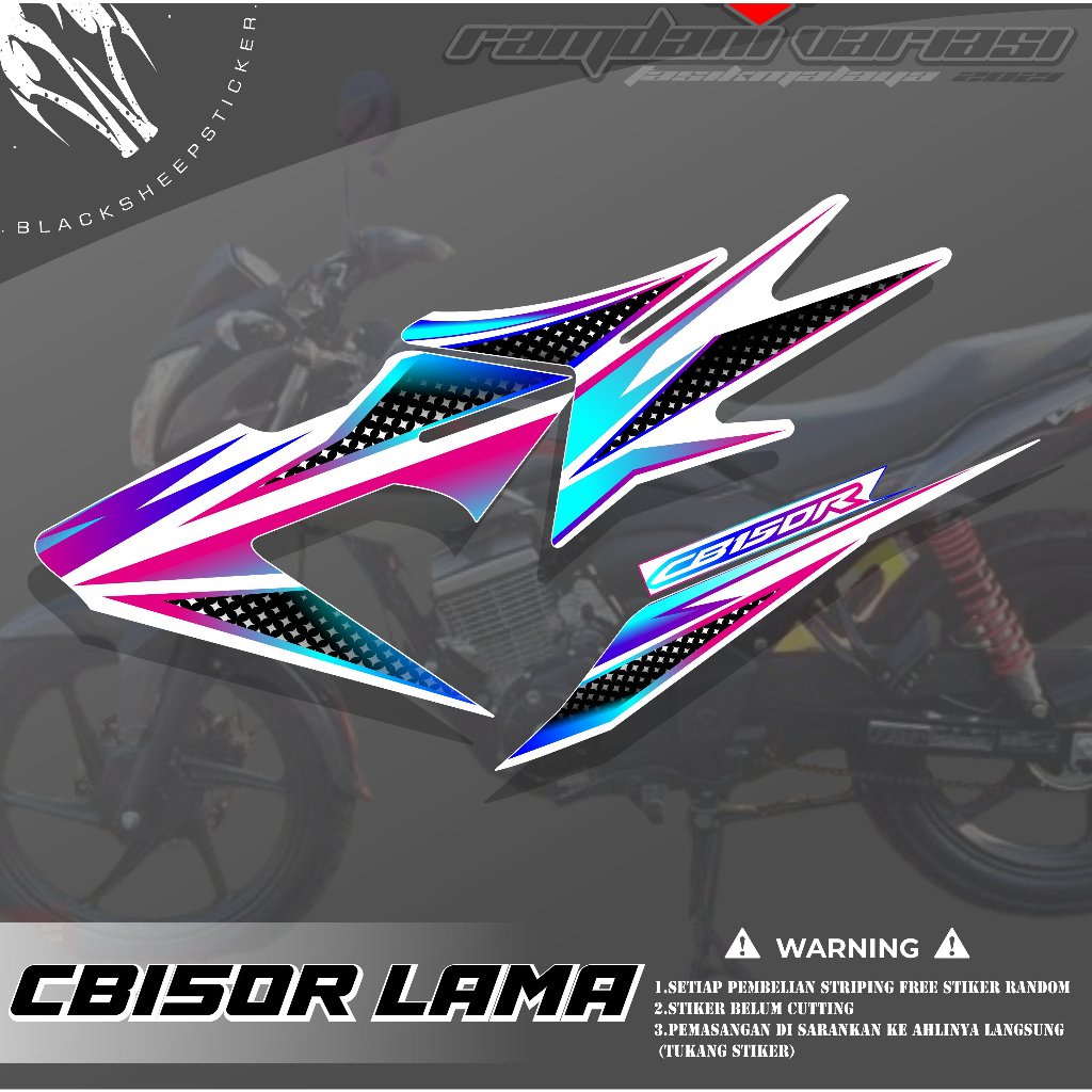 STRIPING CB150R OLD - STRIPING CB150R LAMA - STIKER CB150R VARIASI