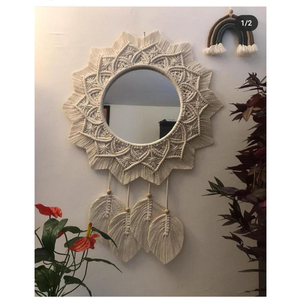 PREMIUM MACRAME MACRAME CERMIN DENGAN CERMIN