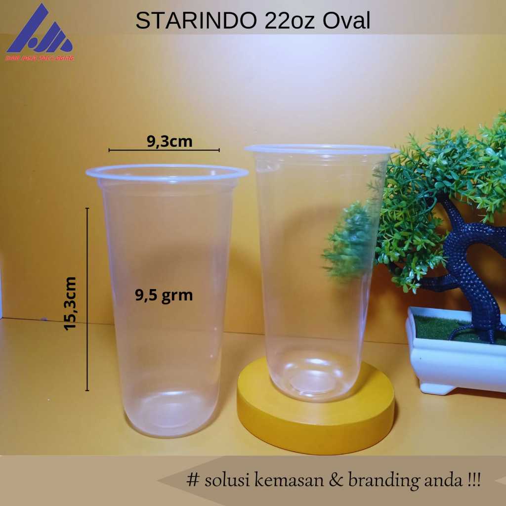 Gelas Plastik Cup Starindo 22oz 9,5grm