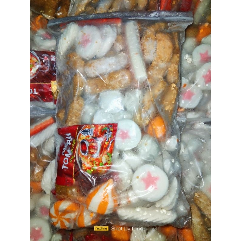 Aneka Baso Suki Seafood 1kg CIDEA free bumbu kuah tomyam