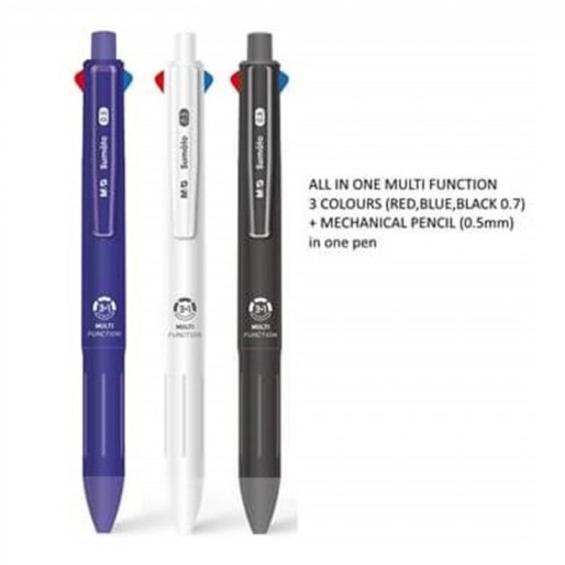 

Pulpen M&G Sumato Multifunction 3+1 (3 Color Pen +Mechanical Pencil)