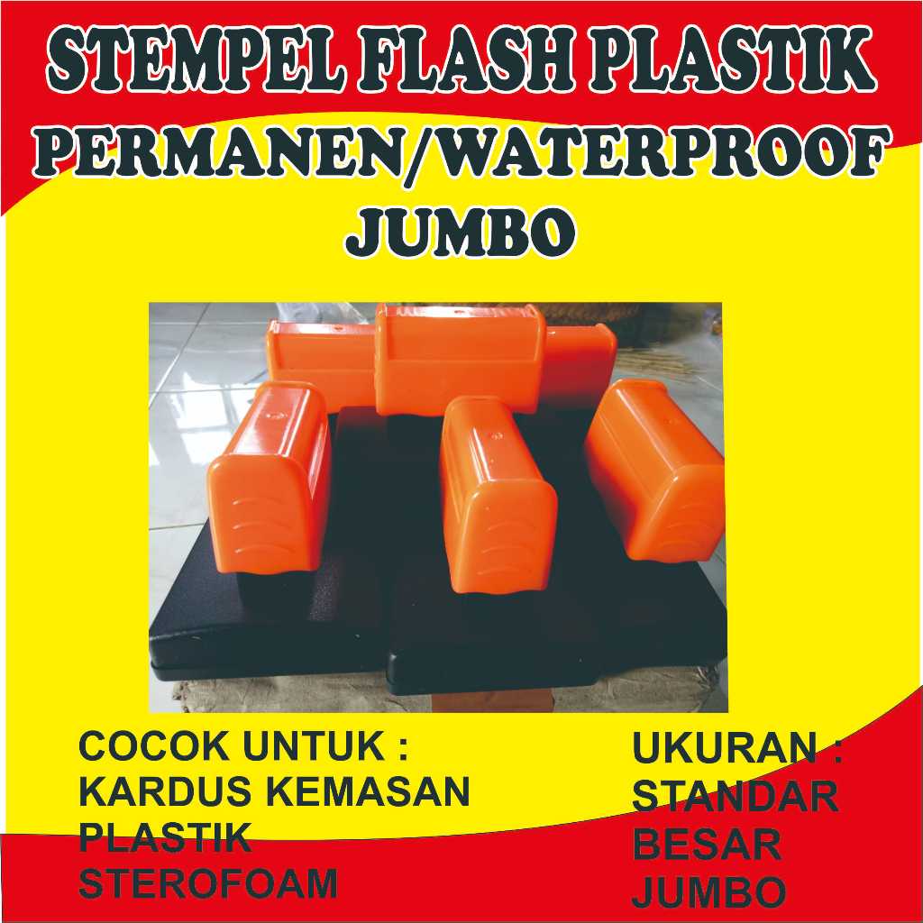 

STEMPEL FLASH JUMBO PLASTIK PERMANEN WATERPROOF