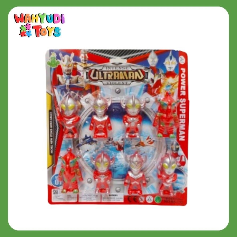 MAINAN ANAK MURAH ULTRAMAN SET MINI 8PCS