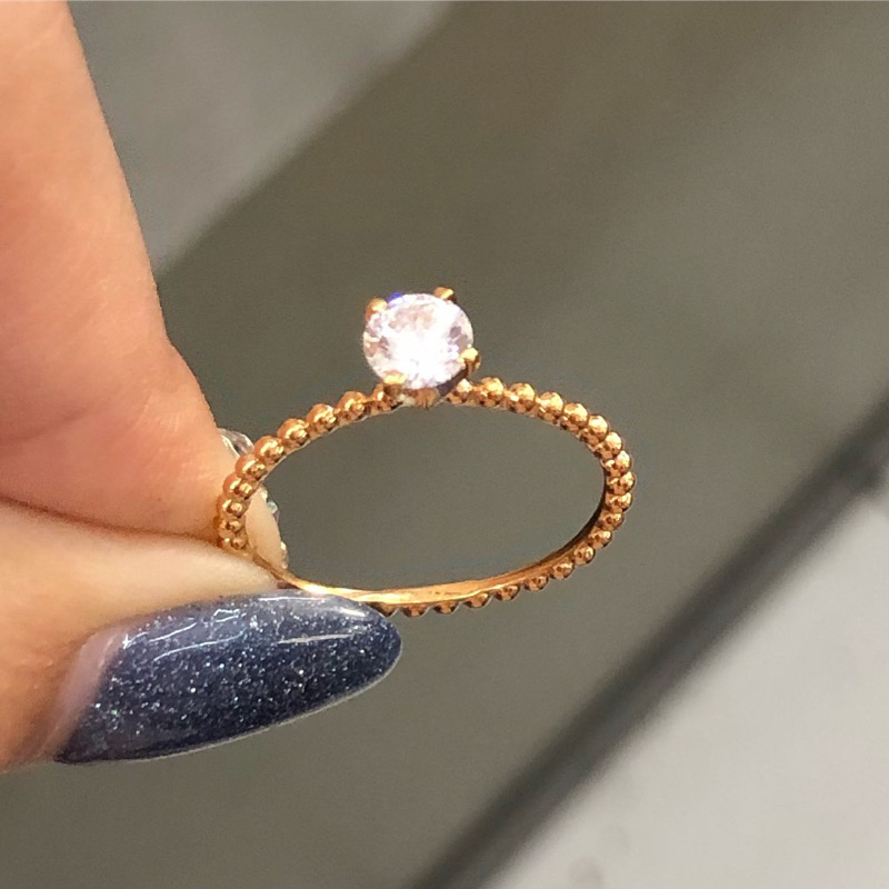 B6 KO- CINCIN MERICA SOLITAIRE 1.35GR KADAR 375 UKURAN 17