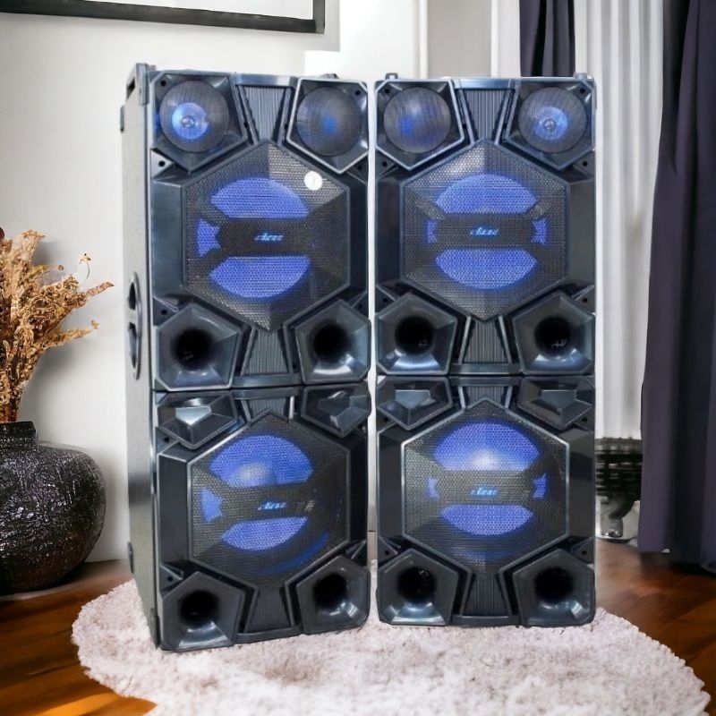 Speaker Aktif DAT DQ 122 / DQ122 Bluetooth Double 12 inch x4