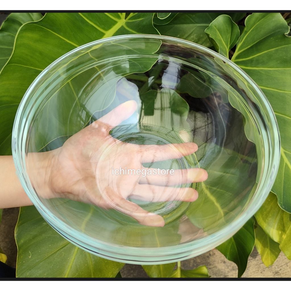 GIA ICHIMEGA Mangkuk JUMBO Sayur Kaca Besar Diameter Mangkok Sayur Mixing Bowl