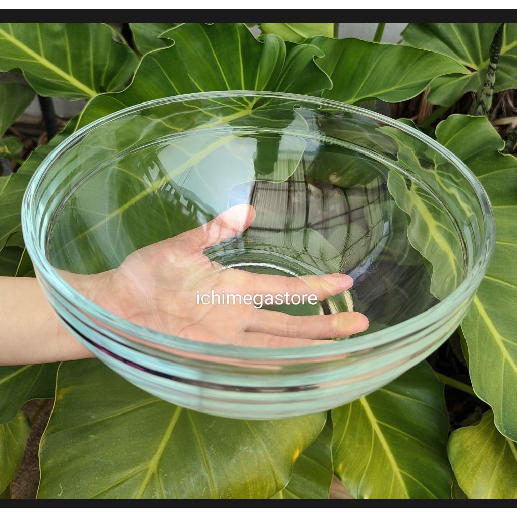 RB ICHIMEGASTORE Mangkuk JUMBO Sayur Kaca Besar Diameter Mangkok Sayur Mixing Bowl