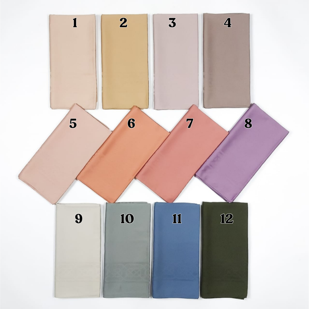 Hijab Turki WAFA Pano Emboss  - Hijab Size 110*110 cm - 003-Kirim Random