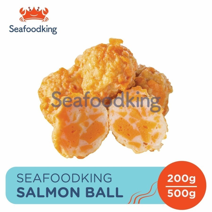 

SALMON FISH BALL BASO IKAN SEAFOODKING SIAP MASAK SHABU SUKI FISHCAKE STEAMBOAT HOTPOT