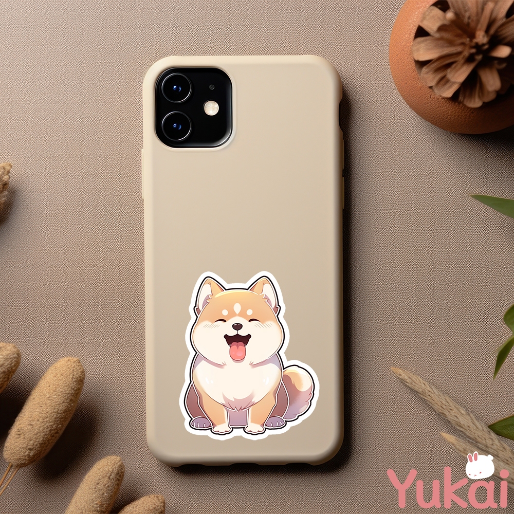 Stiker Anjing Lucu Premium, Sticker Anime Waterproof