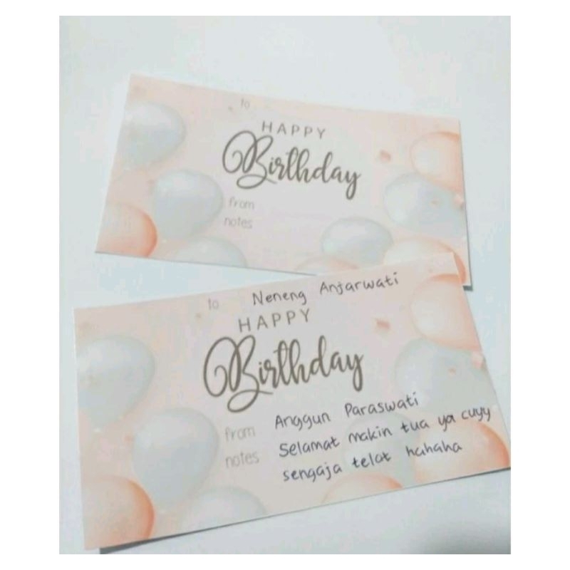 

Sticker / Kartu Ucapan (KHUSUS PEMBELI BROWNIES SAJA)