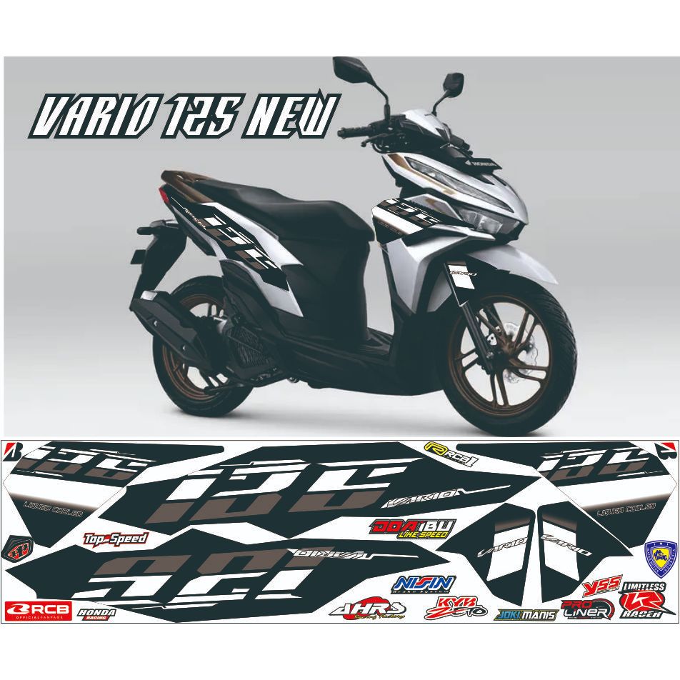 STRIPING VARIASI VARIO 2022 - 2023 / STIKER MOTOR HONDA VARIO NEW 125 / STRIPING VARIASI
