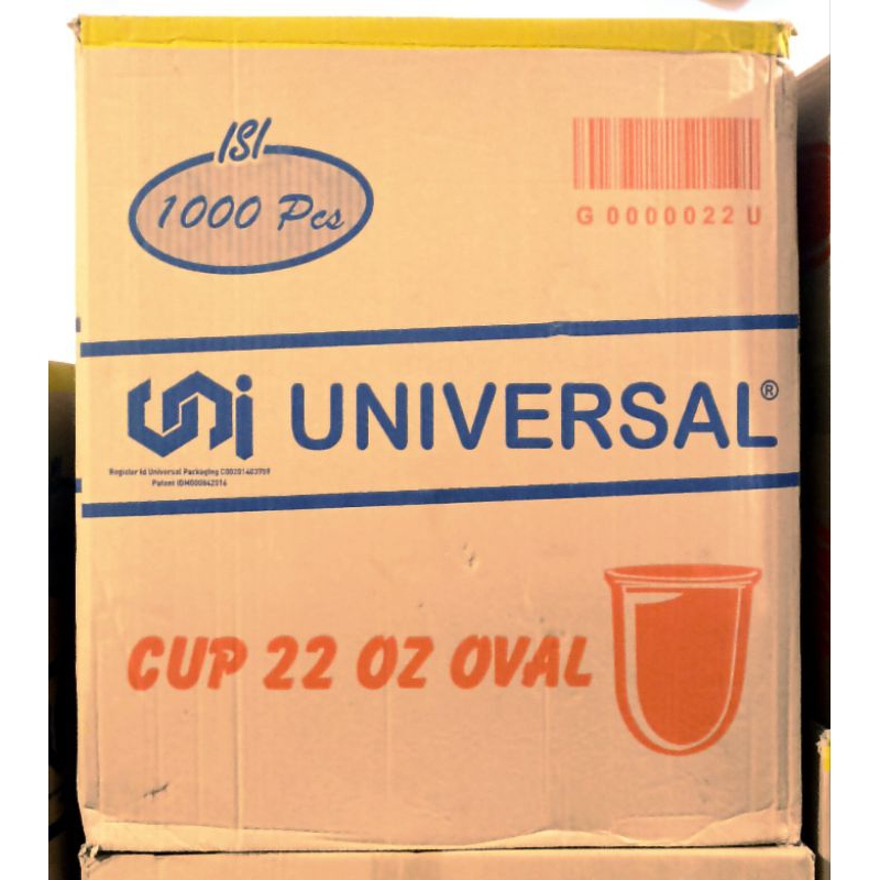 

Gooku 28 Store Gelas Isi 1000Pcs Cup Oval 22Oz Universal Cup Gelas Plastik 22Oz Gelas Plastik