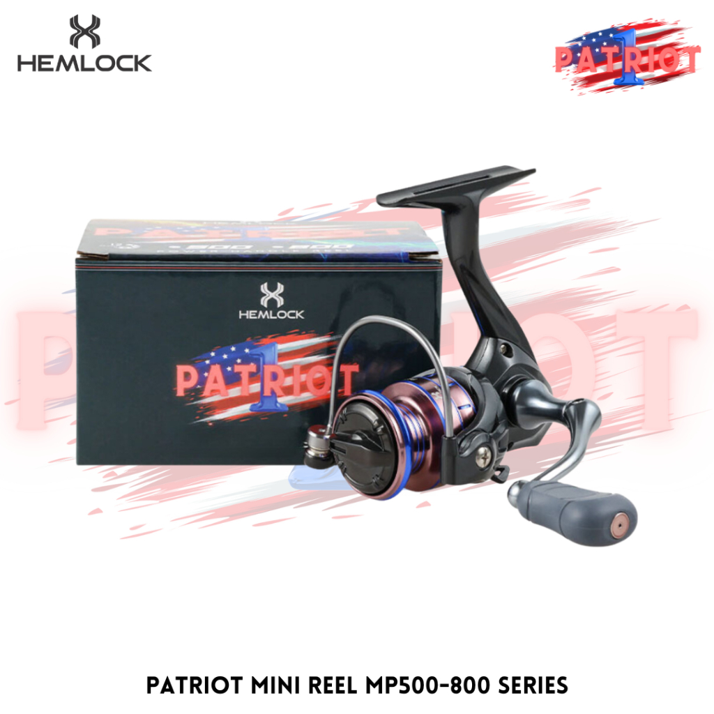 Reel MINI Spinning Metal Premium  HEMLOCK PATRIOT MP500-800 12BB