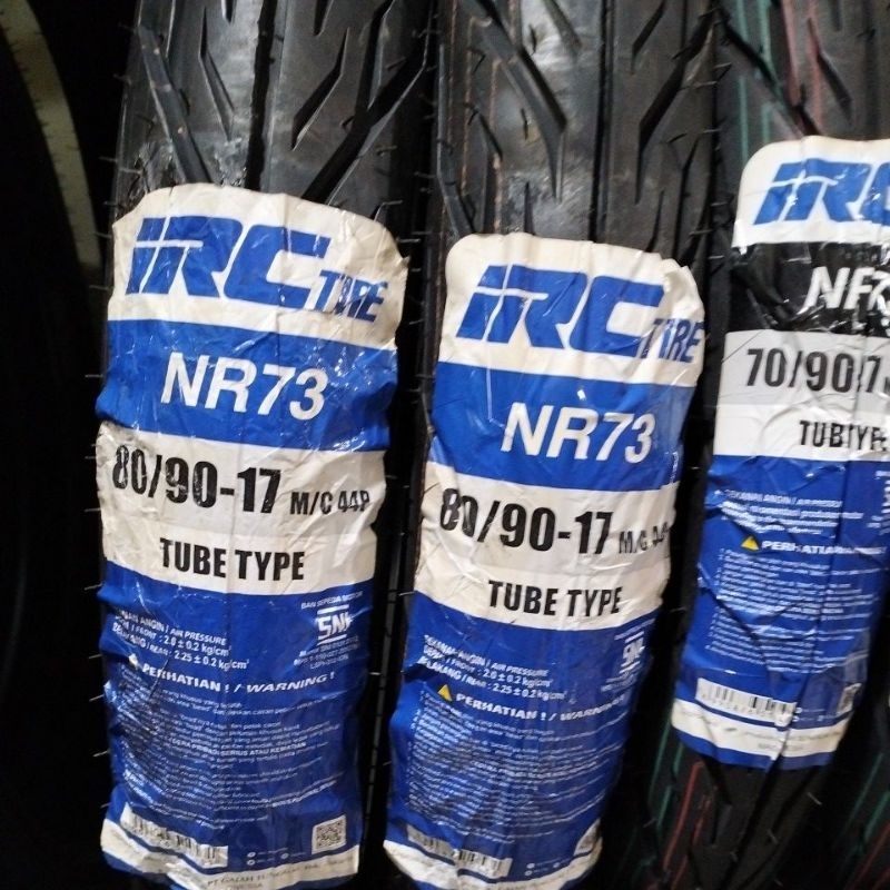 BAN LUAR IRC 80/90-17 NR73 (NON TUBLESS)