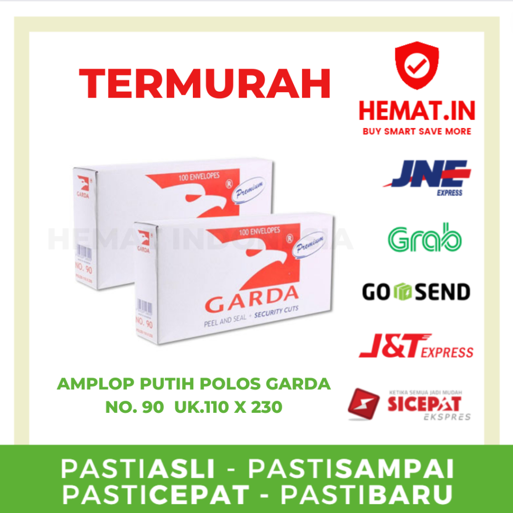 

AMPLOP PUTIH POLOS GARDA PANJANG UK.110 X 230 AMPLOP SURAT MENYURAT