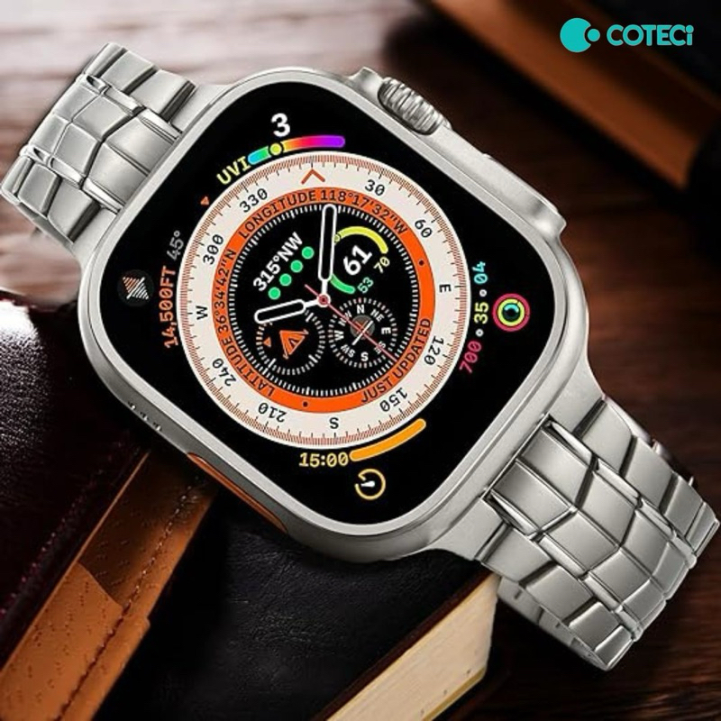 Strap iwatch ultra series 11 10 9 8 7 6 5 4 3 titanium stainless metal tali iwatch ultra 2 ultra 3