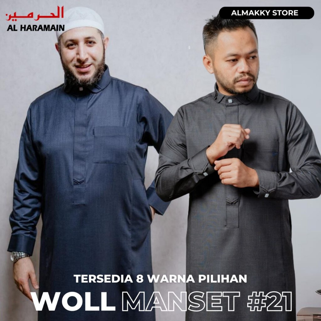AL HARAMAIN WOL MANSET (21) - Jubah Gamis Pria ALHARAMAIN IMPORT woll wool ALMAKKY STORE
