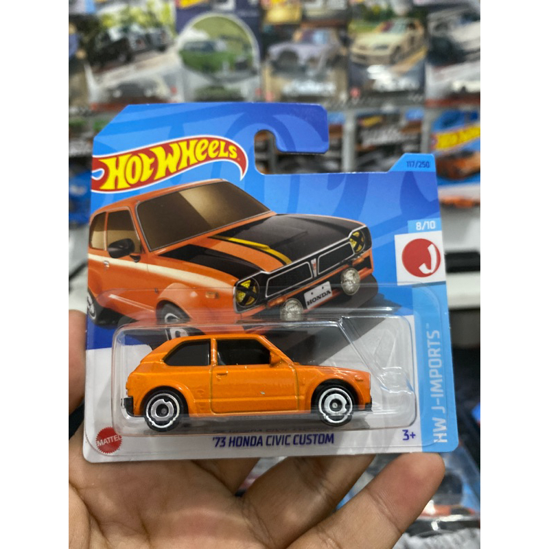 hotwheels civic custom short card