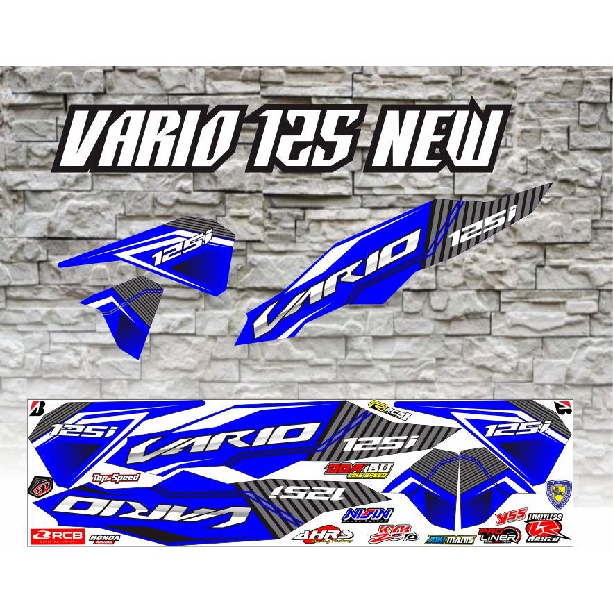 STRIPING VARIO NEW BIRU VARIASI STIKER VARIO 125