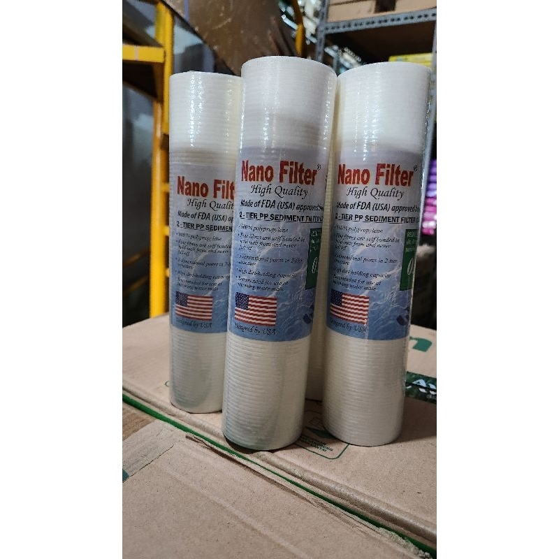 catridge filter sedimen nano filter 03 micron 10 filter air 10" saringan air
