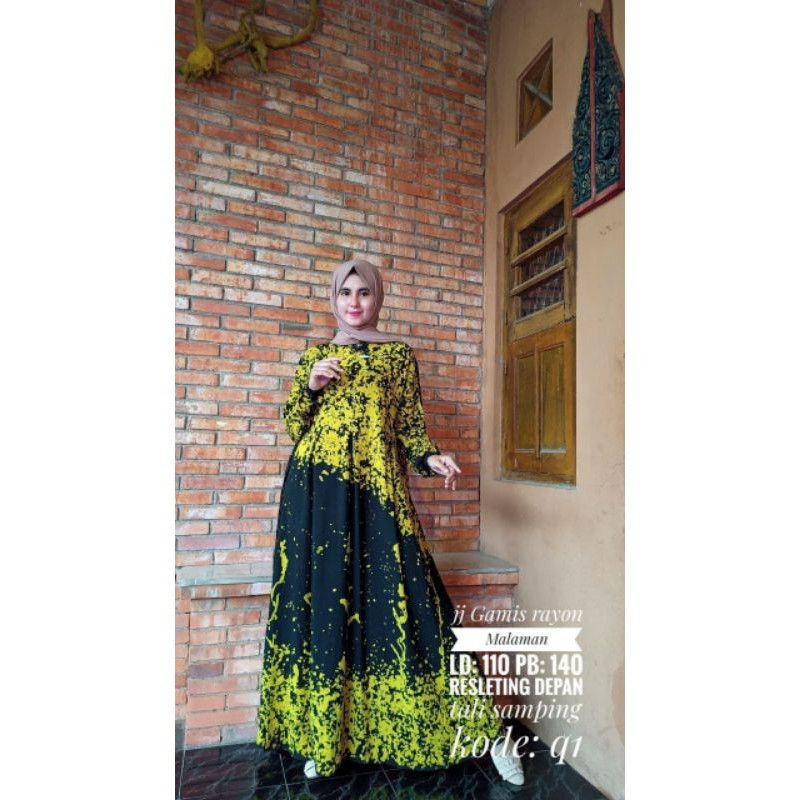 Gamis Twill Tie Dye | Gamis Rayon | Gamis Rayon Tie Dye | Homedress