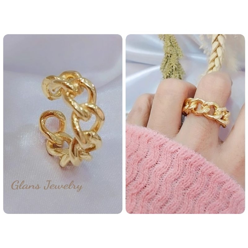Glans - Cincin Titanium Model Rantai
